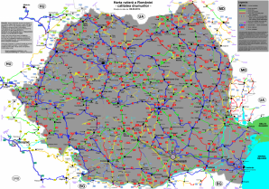 Harta care arata calitatea drumurilor din Romania