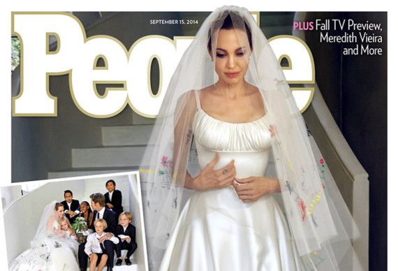 Pe acestea chiar TREBUIE sa le vezi: Primele fotografii, emotionante, cu Angelina Jolie in rochie DE MIREASA | GALERIE FOTO