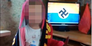 VIDEO O fetita din Ucraina face salutul nazist si promite 
